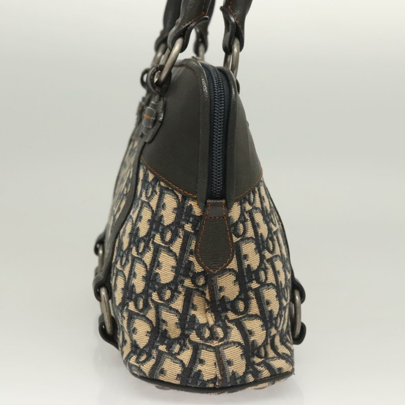【日本直送】Christian Dior Trotter帆布手提包 海軍藍 銀色 正品 sw686A-3