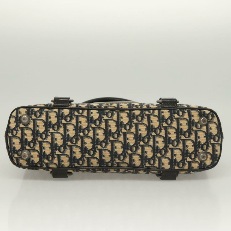 【日本直送】Christian Dior Trotter帆布手提包 海軍藍 銀色 正品 sw686A-4