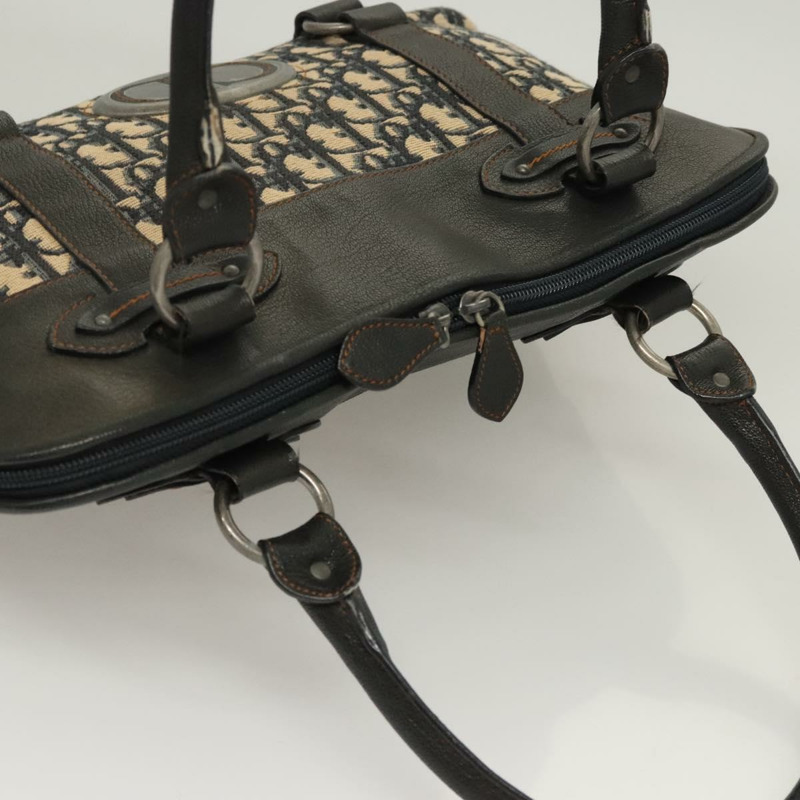 【日本直送】Christian Dior Trotter帆布手提包 海軍藍 銀色 正品 sw686A-5