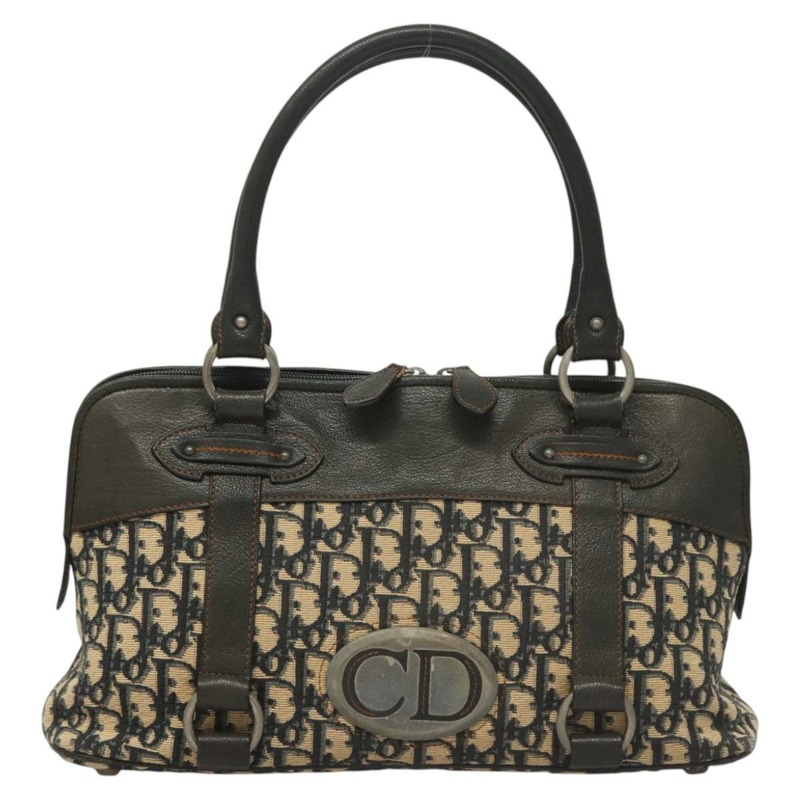 【日本直送】Christian Dior Trotter帆布手提包 海軍藍 銀色 正品 sw686A-12