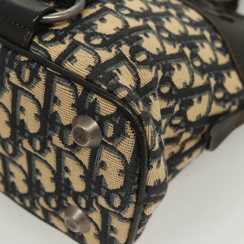 【日本直送】Christian Dior Trotter帆布手提包 海軍藍 銀色 正品 sw686A-14