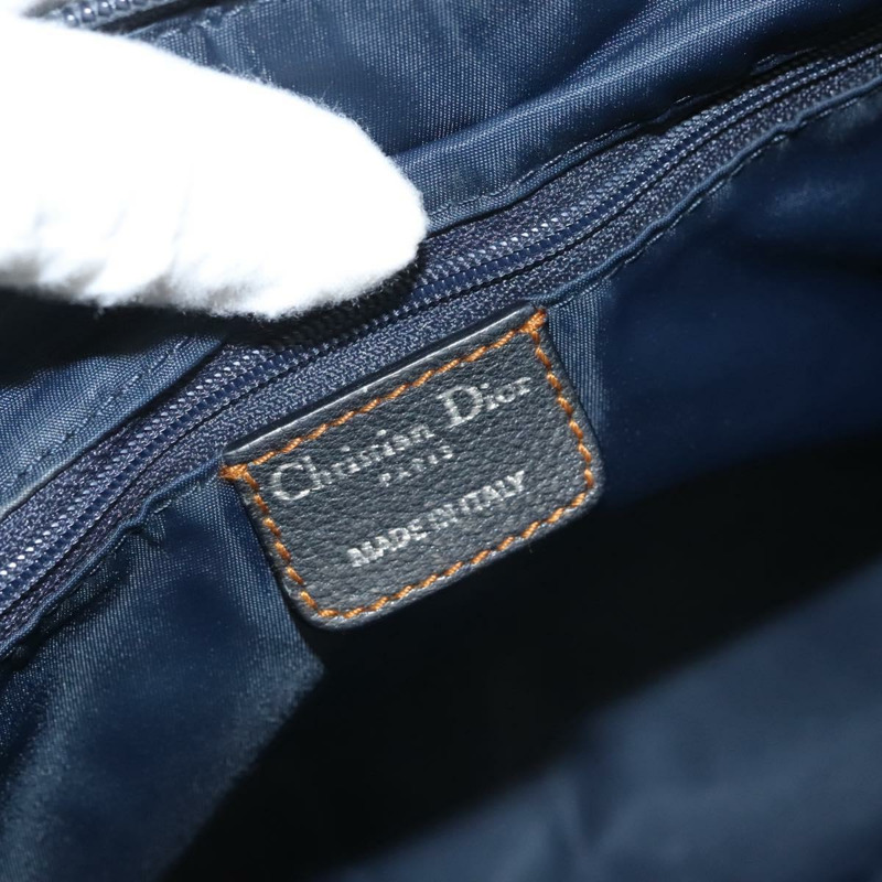 【日本直送】Christian Dior Trotter帆布手提包 海軍藍 銀色 正品 sw686A-17