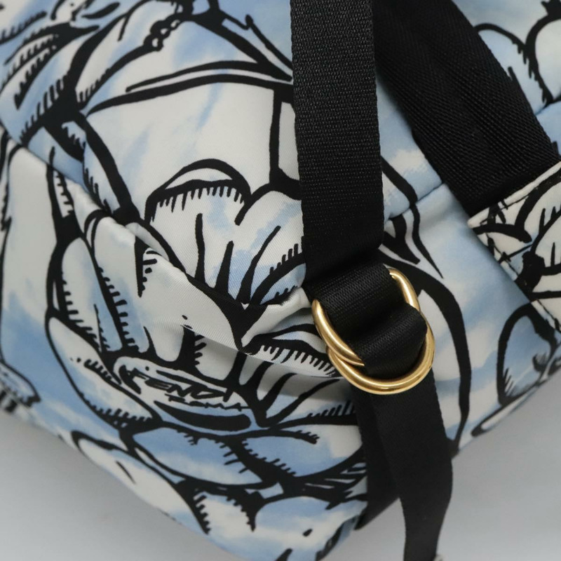 【日本直送】FENDI 雙肩包 尼龍 淺藍色 金色 正品 127211A-8