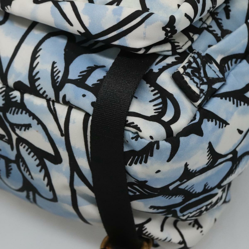 【日本直送】FENDI 雙肩包 尼龍 淺藍色 金色 正品 127211A-15