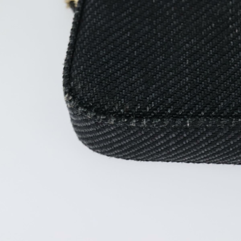 【日本直送】香奈兒 Deauville 系列 COCO 標誌鏈皮夾 拉菲草編織 海軍藍 金色 CC 認證 127827M-14