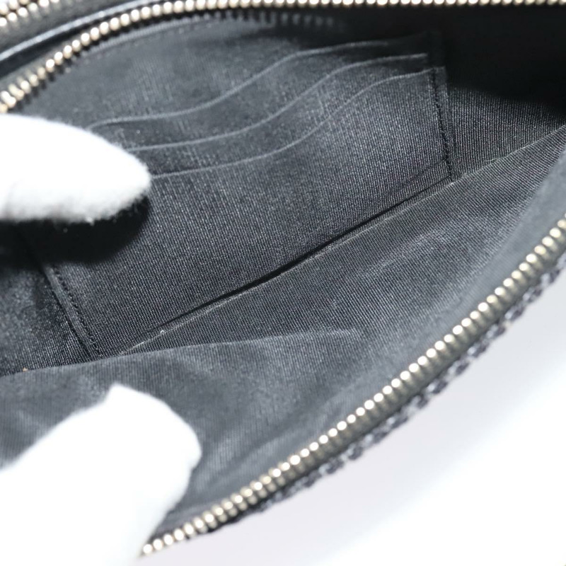 【日本直送】香奈兒 Deauville 系列 COCO 標誌鏈皮夾 拉菲草編織 海軍藍 金色 CC 認證 127827M-21