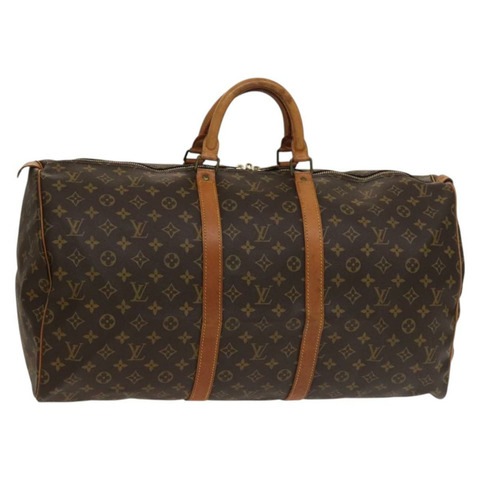 路易威登 Monogram Keepall 55 波士頓包 M41424 LV Auth 136098A