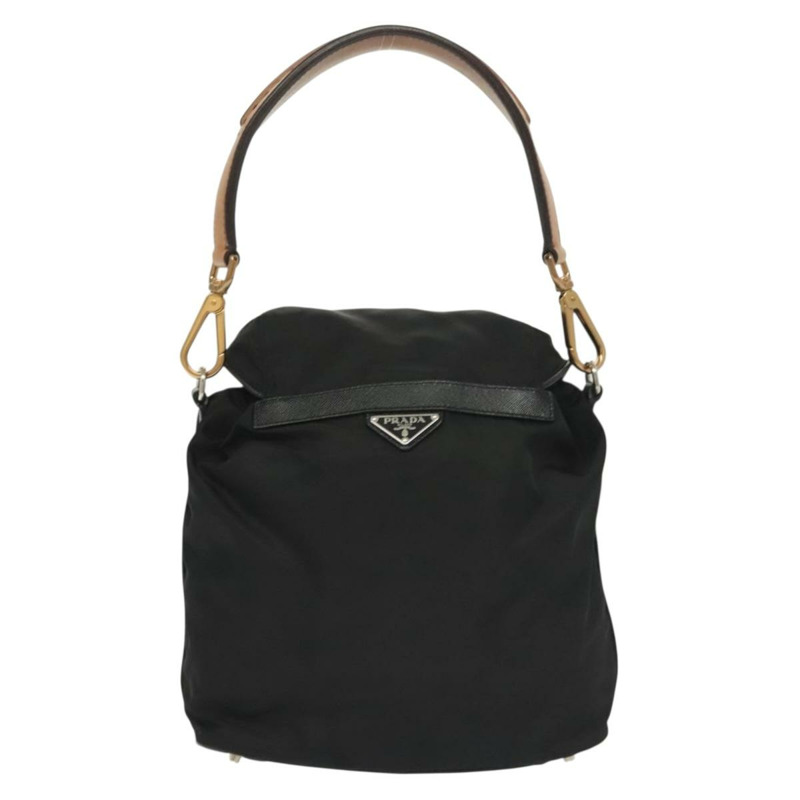【日本直送】PRADA 單肩包 尼龍 黑色 銀色 正品 yk19273A-1