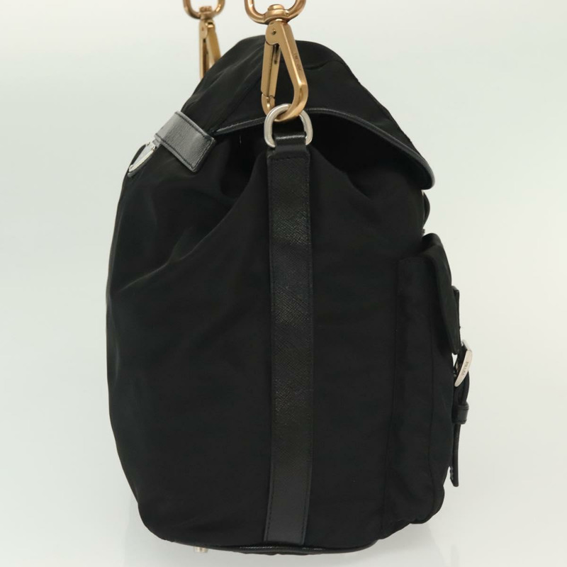 【日本直送】PRADA 單肩包 尼龍 黑色 銀色 正品 yk19273A-3