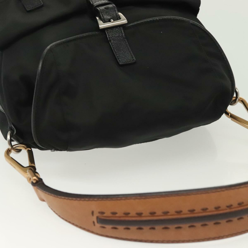【日本直送】PRADA 單肩包 尼龍 黑色 銀色 正品 yk19273A-5