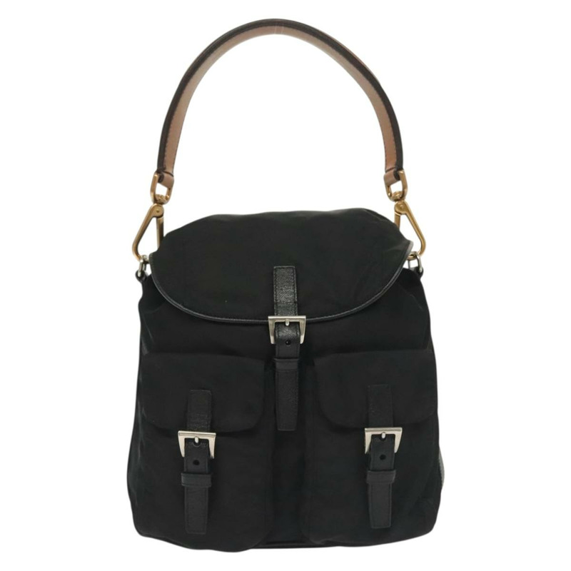【日本直送】PRADA 單肩包 尼龍 黑色 銀色 正品 yk19273A-12