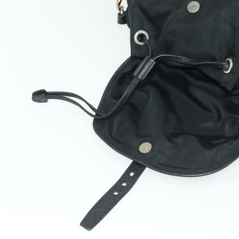 【日本直送】PRADA 單肩包 尼龍 黑色 銀色 正品 yk19273A-18