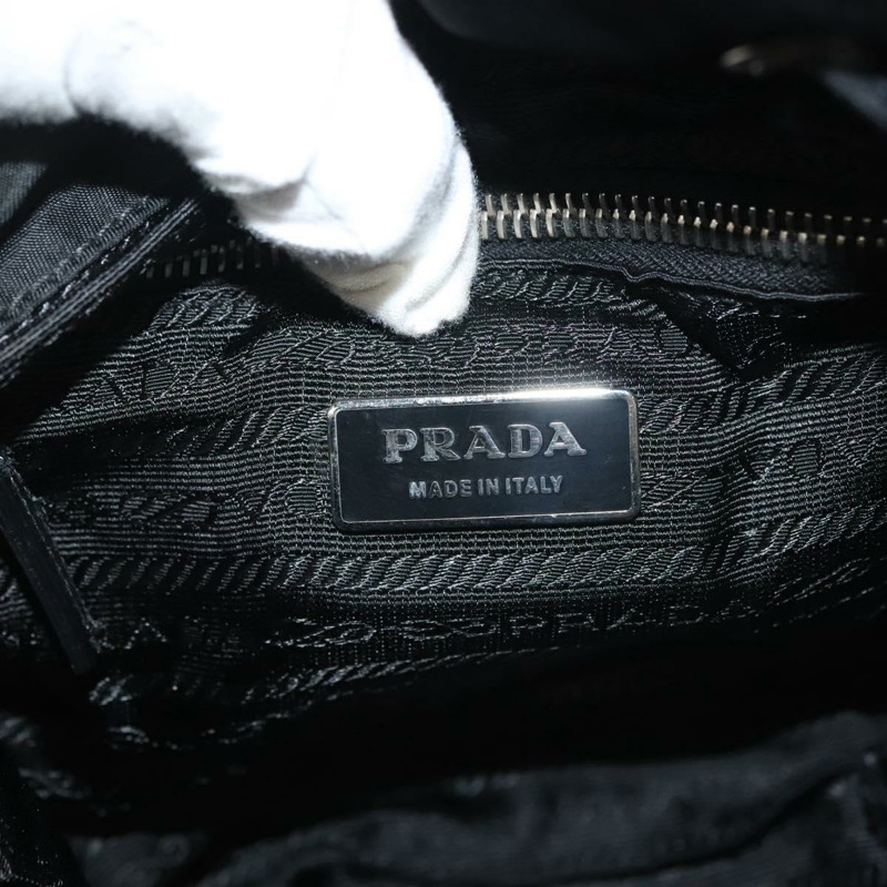 【日本直送】PRADA 單肩包 尼龍 黑色 銀色 正品 yk19273A-20