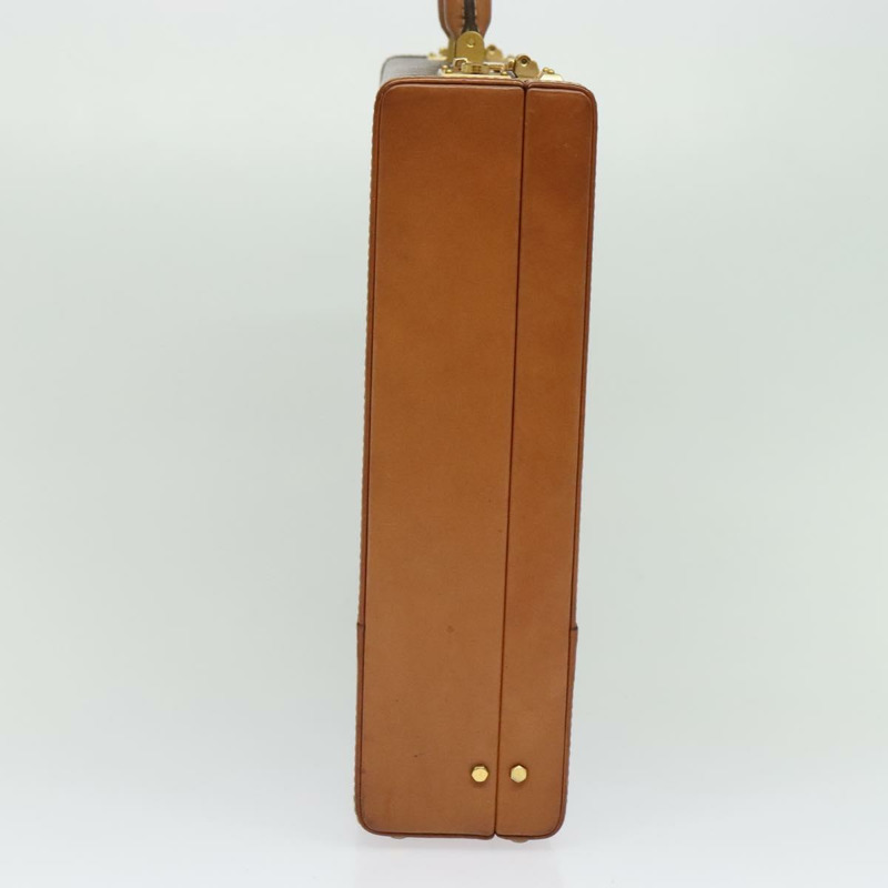 【日本直送】CELINE Macadam帆布旅行箱 PVC皮革 棕色 金色 Auth 141482A-2