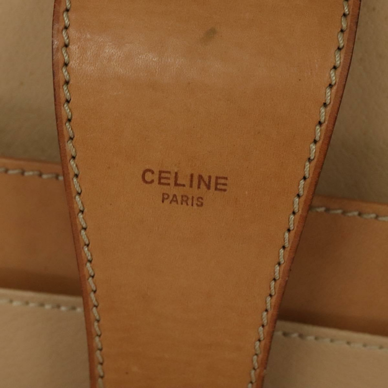 【日本直送】CELINE Macadam帆布旅行箱 PVC皮革 棕色 金色 Auth 141482A-19