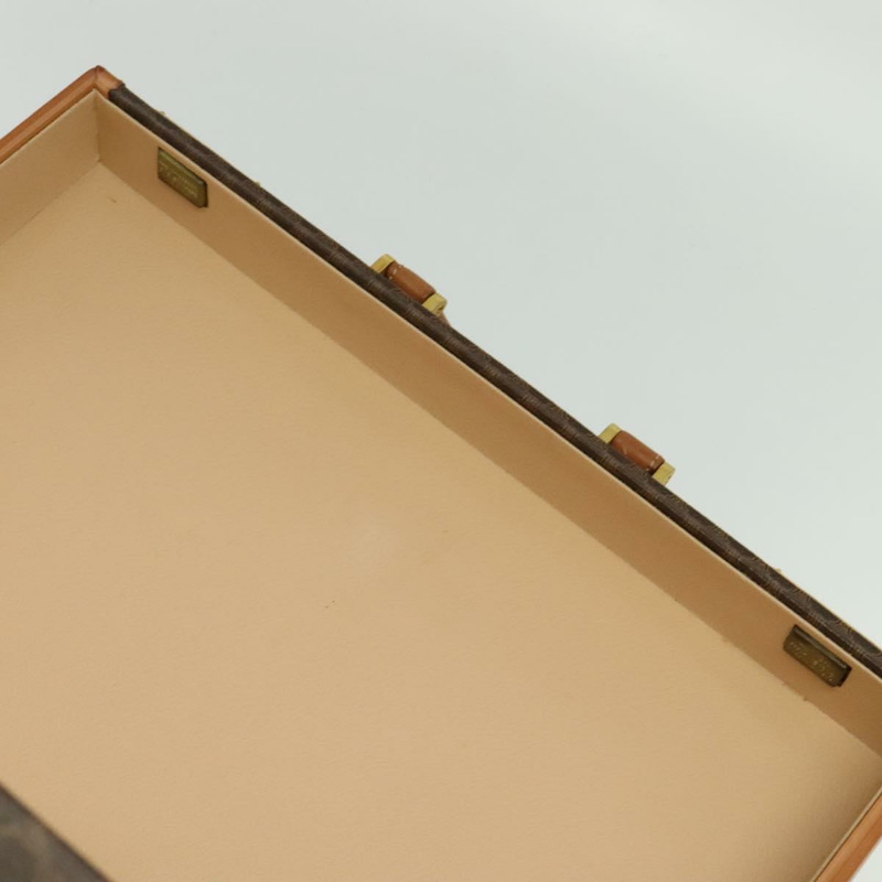 【日本直送】CELINE Macadam帆布旅行箱 PVC皮革 棕色 金色 Auth 141482A-24