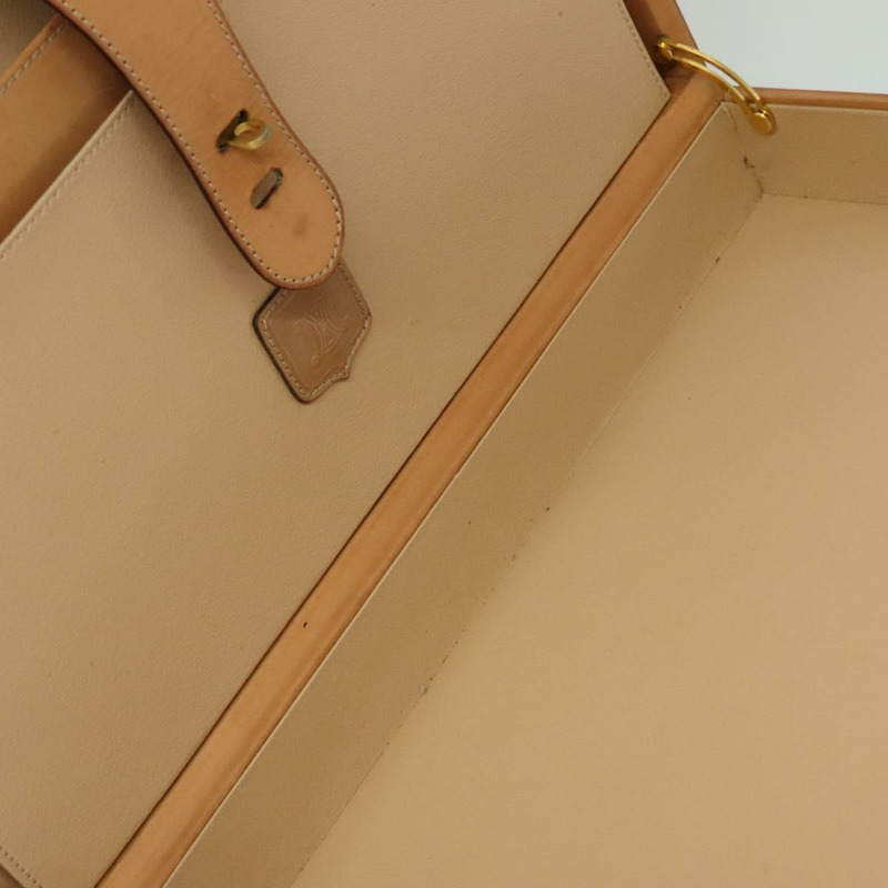 【日本直送】CELINE Macadam帆布旅行箱 PVC皮革 棕色 金色 Auth 141482A-27