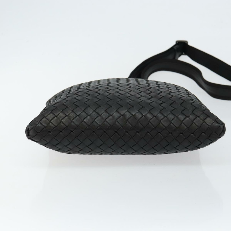 【日本直送】BOTTEGA VENETA INTRECCIATO 黑色皮革肩背包 正品 143339A-4