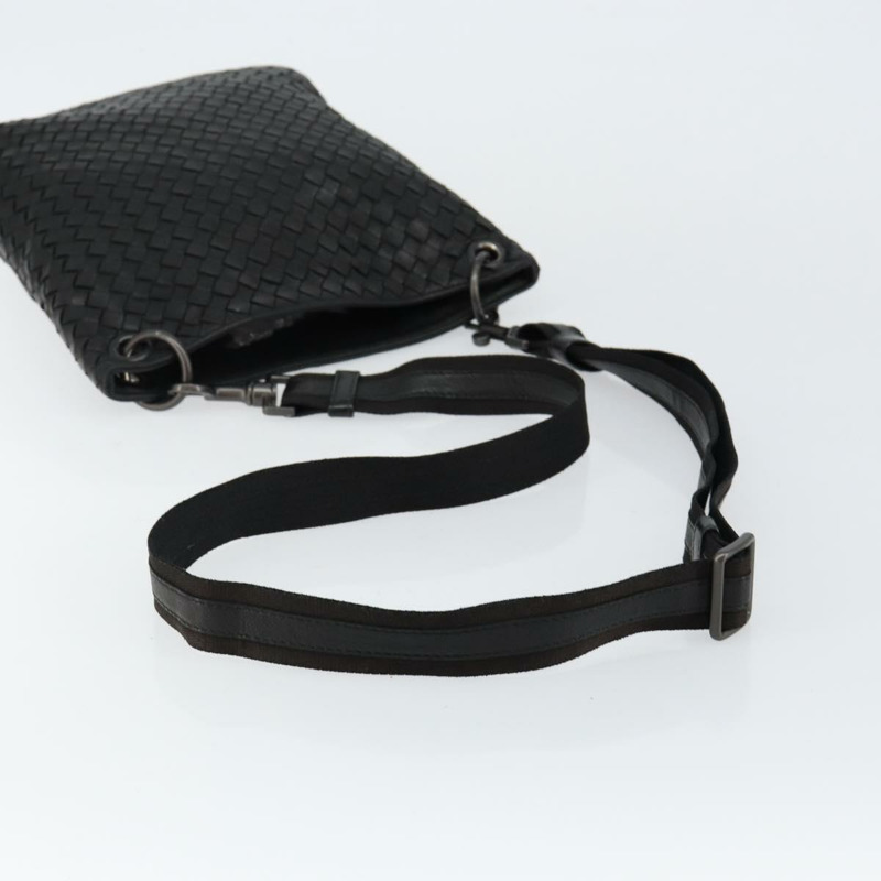 【日本直送】BOTTEGA VENETA INTRECCIATO 黑色皮革肩背包 正品 143339A-6