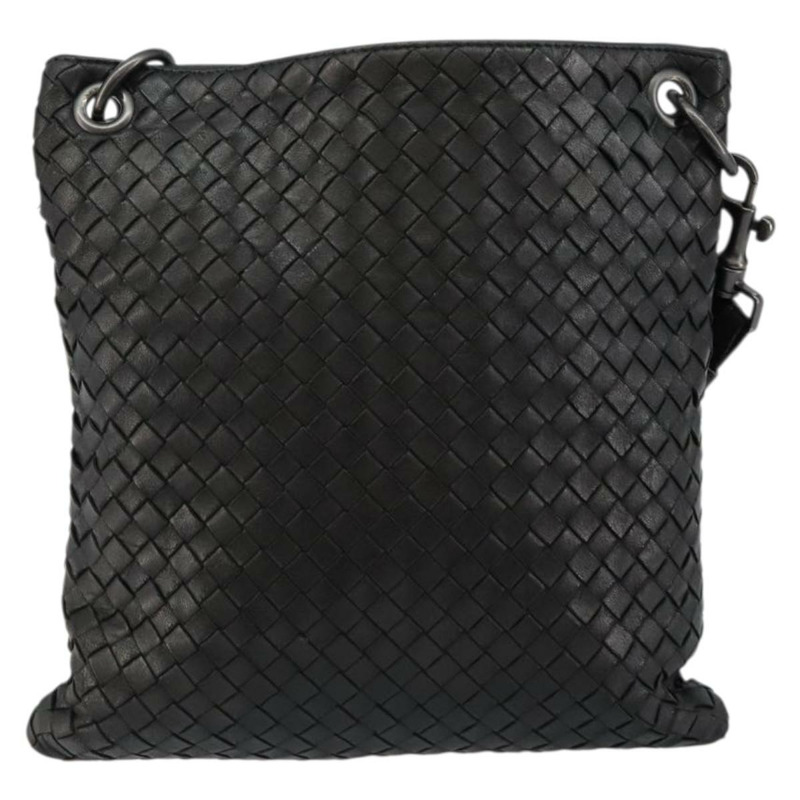 【日本直送】BOTTEGA VENETA INTRECCIATO 黑色皮革肩背包 正品 143339A-12