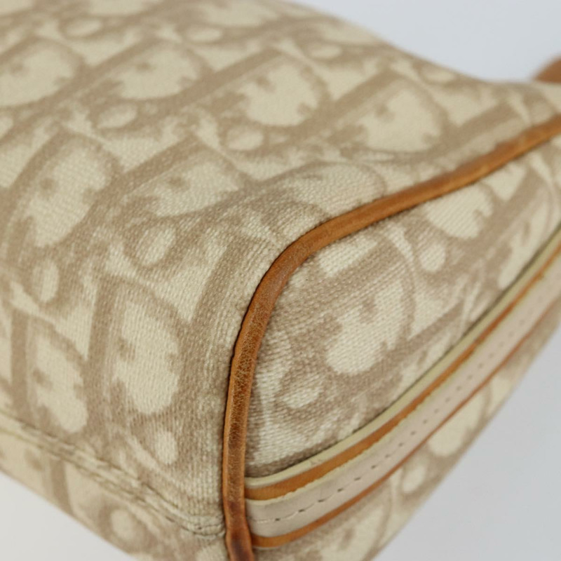 【日本直送】Christian Dior Trotter帆布浪漫單肩包 PVC米色銀色 正品 143590A-14