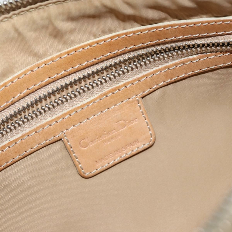 【日本直送】Christian Dior Trotter帆布浪漫單肩包 PVC米色銀色 正品 143590A-17