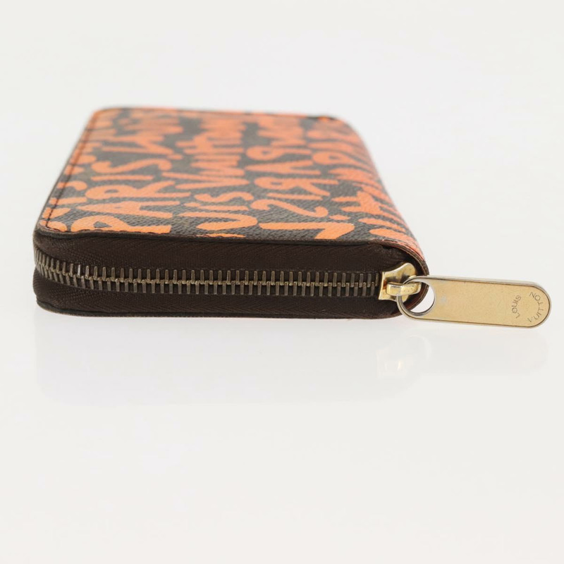 【日本直送】路易威登 Monogram Graffiti Zippy 長版皮夾 橘色 M93711 LV 正品 145791A-3