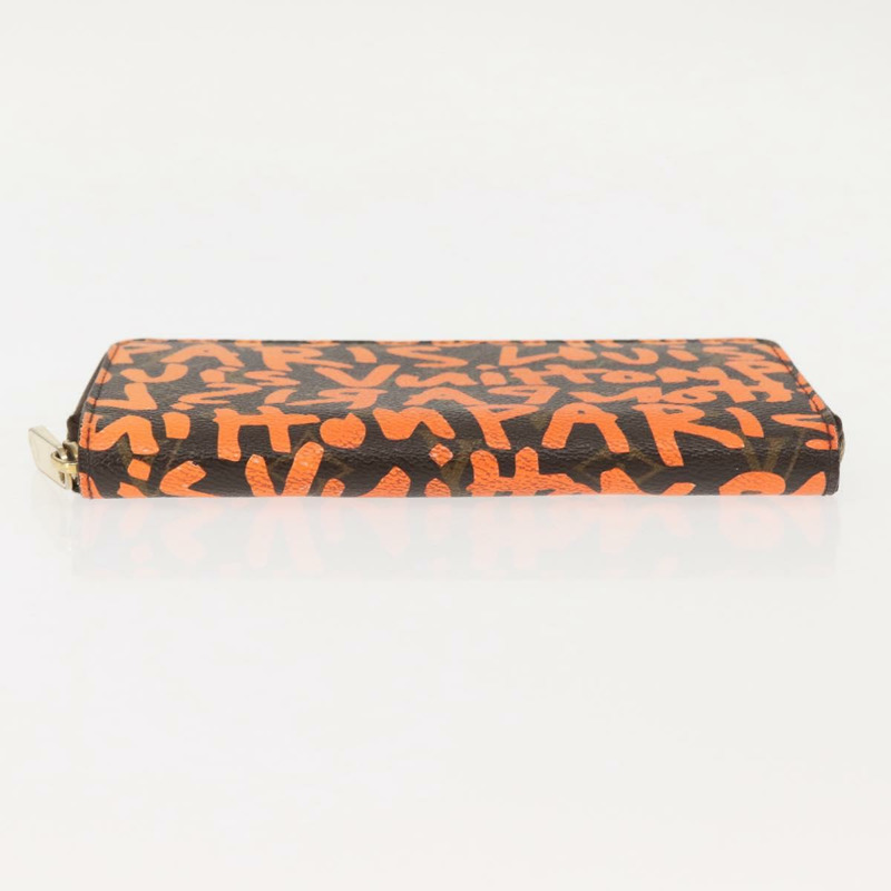 【日本直送】路易威登 Monogram Graffiti Zippy 長版皮夾 橘色 M93711 LV 正品 145791A-5