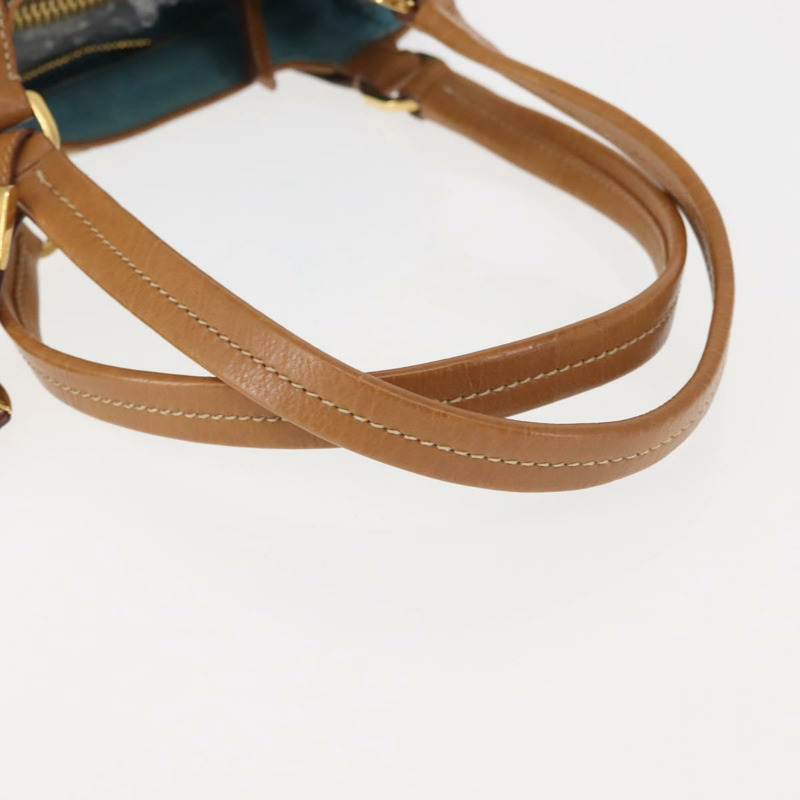 【日本直送】PRADA Venice 手提包 尼龍 淺藍色 金色 正品 145925A-6