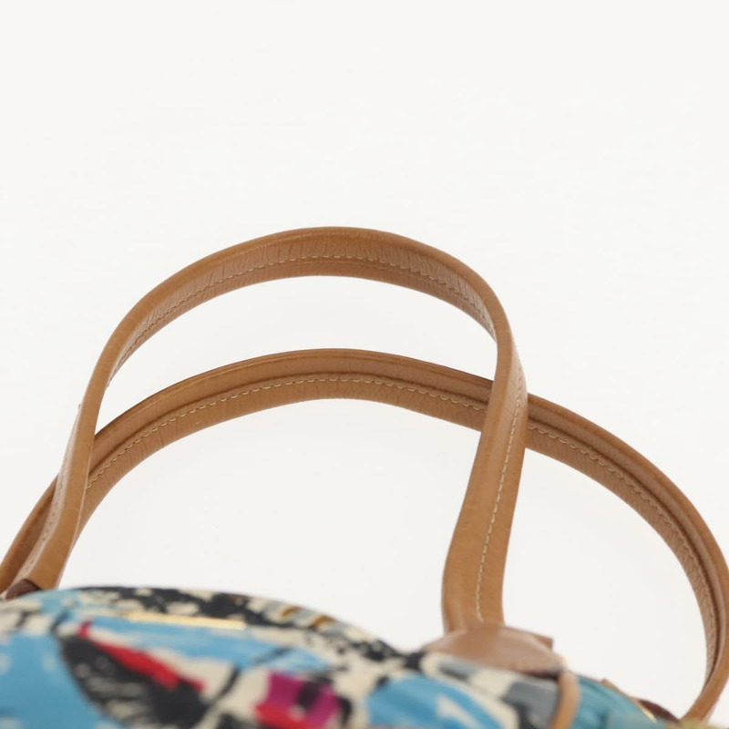 【日本直送】PRADA Venice 手提包 尼龍 淺藍色 金色 正品 145925A-13