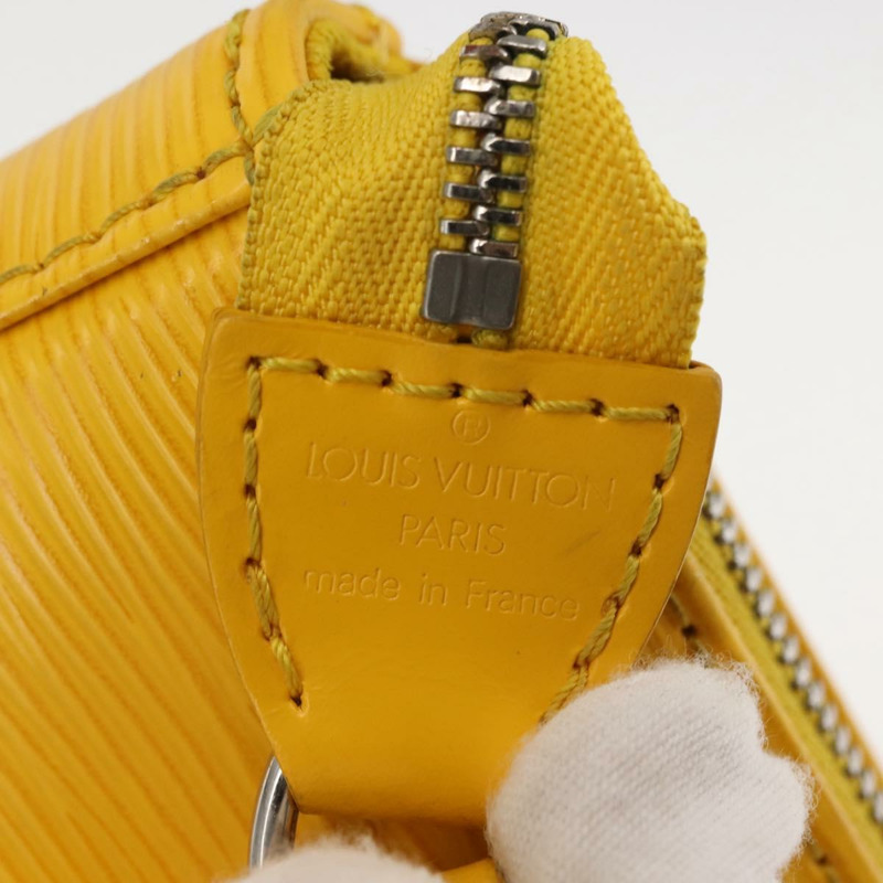 【日本直送】路易威登 Epi Pochette Accessoires 配件包 黃色 M52989 正品 146464A-16