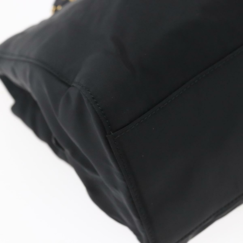 【日本直送】PRADA 尼龍黑色金色鏈條單肩包 正品 148283A-15