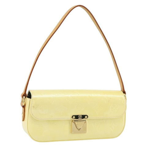 路易威登 Monogram Vernis Malibu Street Bag Perle M91507 LV Auth 150502A