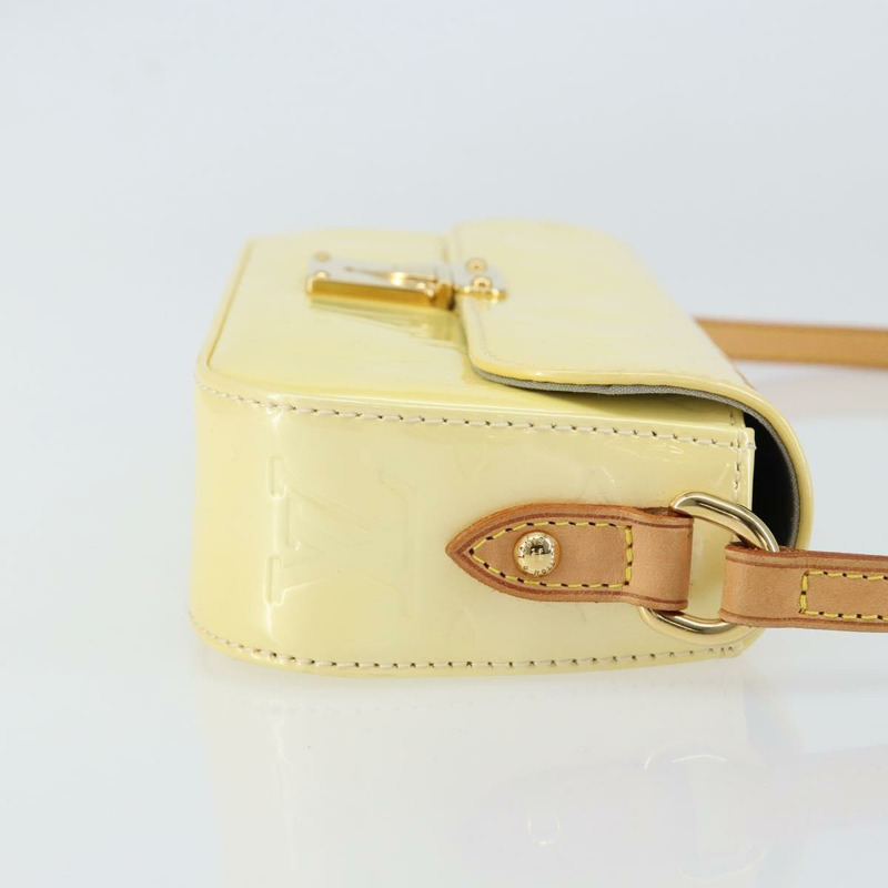 【日本直送】路易威登 Monogram Vernis Malibu Street Bag Perle M91507 LV Auth 150502A-2