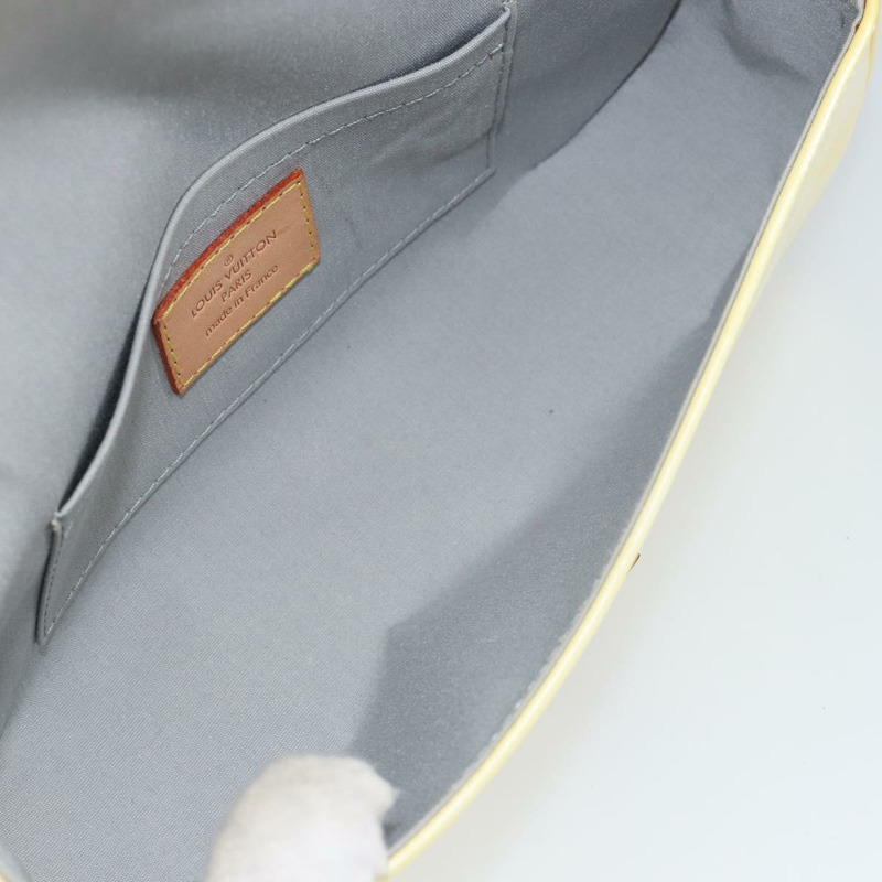 【日本直送】路易威登 Monogram Vernis Malibu Street Bag Perle M91507 LV Auth 150502A-10