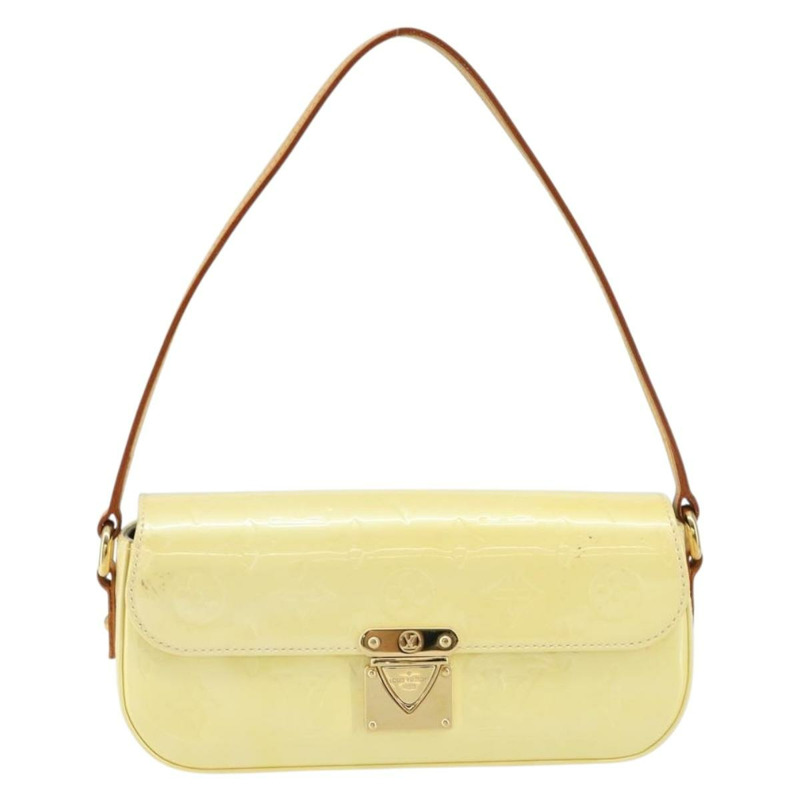 【日本直送】路易威登 Monogram Vernis Malibu Street Bag Perle M91507 LV Auth 150502A-12
