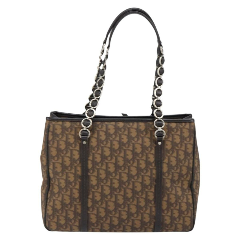 【日本直送】Christian Dior Trotter帆布鏈條手提包 PVC浪漫海軍藍金色正品 150839A-1