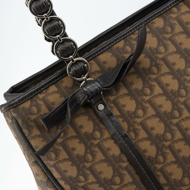 【日本直送】Christian Dior Trotter帆布鏈條手提包 PVC浪漫海軍藍金色正品 150839A-9