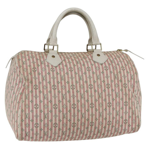 路易威登 Monogram Mini Lin Croisette Speedy 30 手袋 粉紅色 M95501 正品 152894A
