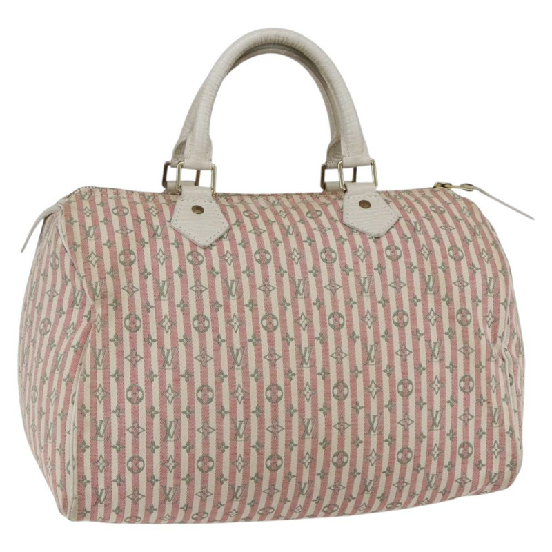 【日本直送】路易威登 Monogram Mini Lin Croisette Speedy 30 手袋 粉紅色 M95501 正品 152894A-0