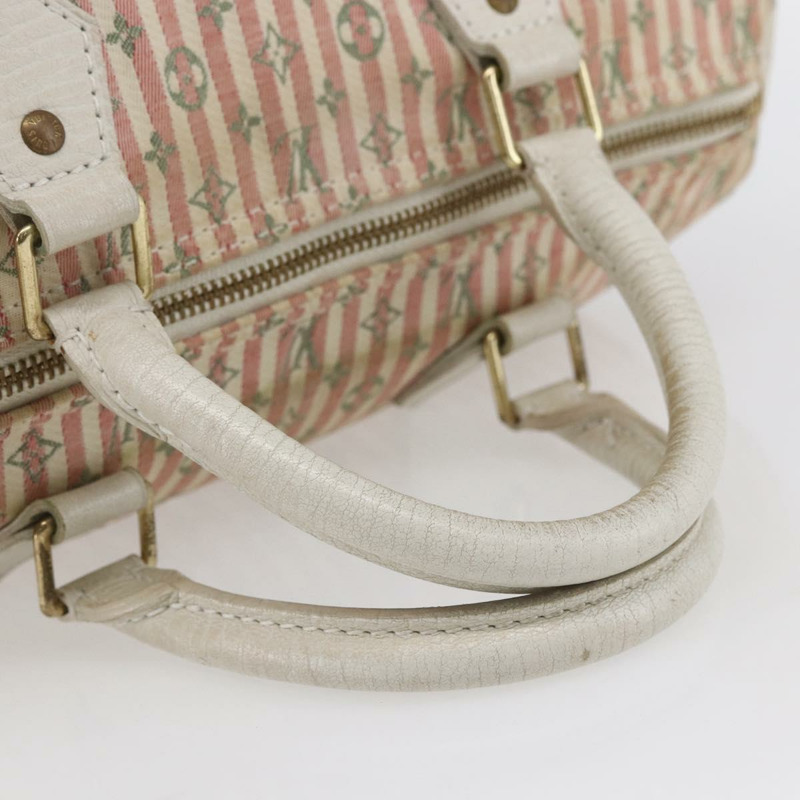 【日本直送】路易威登 Monogram Mini Lin Croisette Speedy 30 手袋 粉紅色 M95501 正品 152894A-6