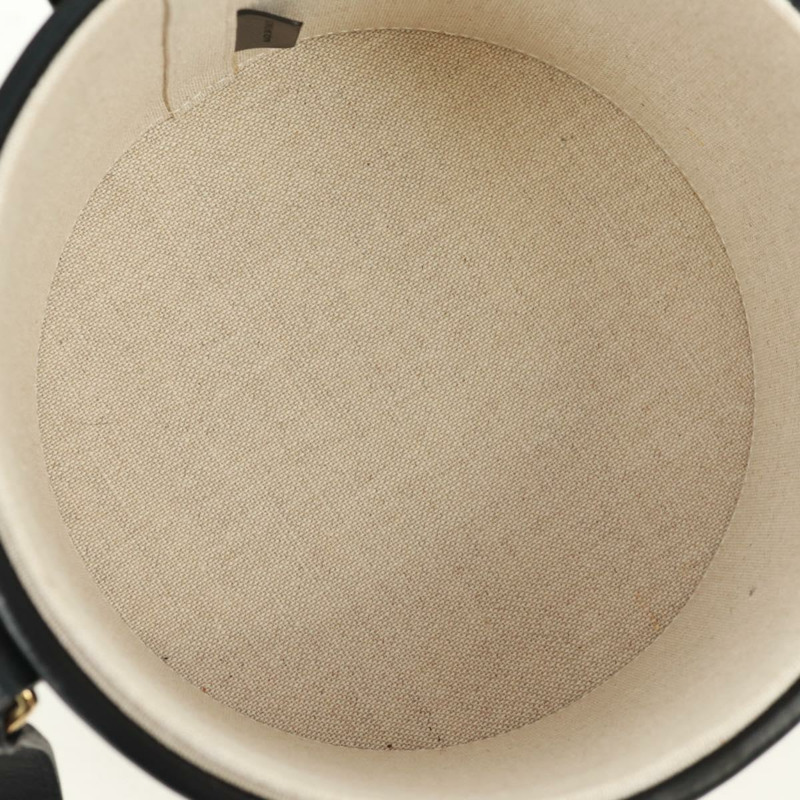 【日本直送】CELINE Triomphe 肩背包,帆布皮革,淺米色,黑色,金色,正品編號 170924M-10