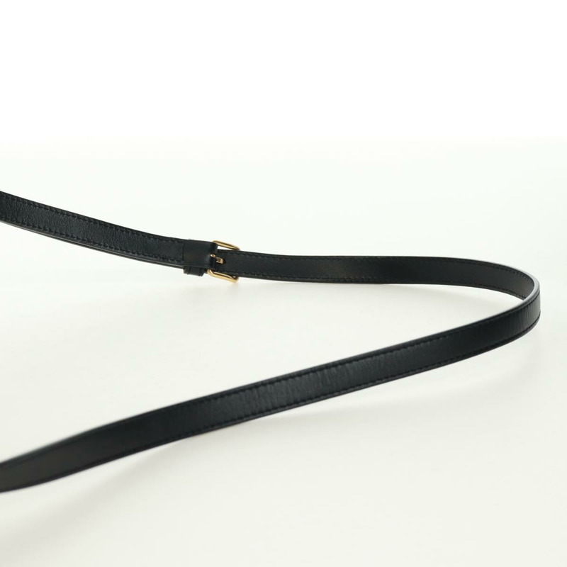 【日本直送】CELINE Triomphe 肩背包,帆布皮革,淺米色,黑色,金色,正品編號 170924M-13