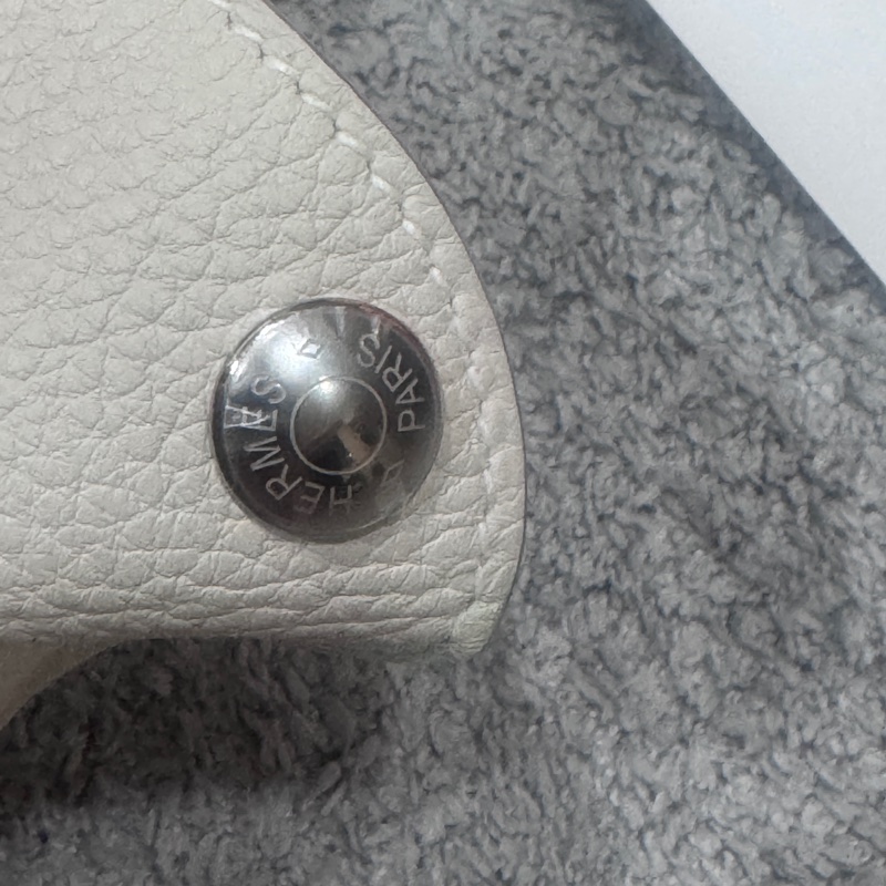 愛馬仕Hermes 餐盤包 videpoches 奶昔白編制肩帶斜挎包 側背包-5