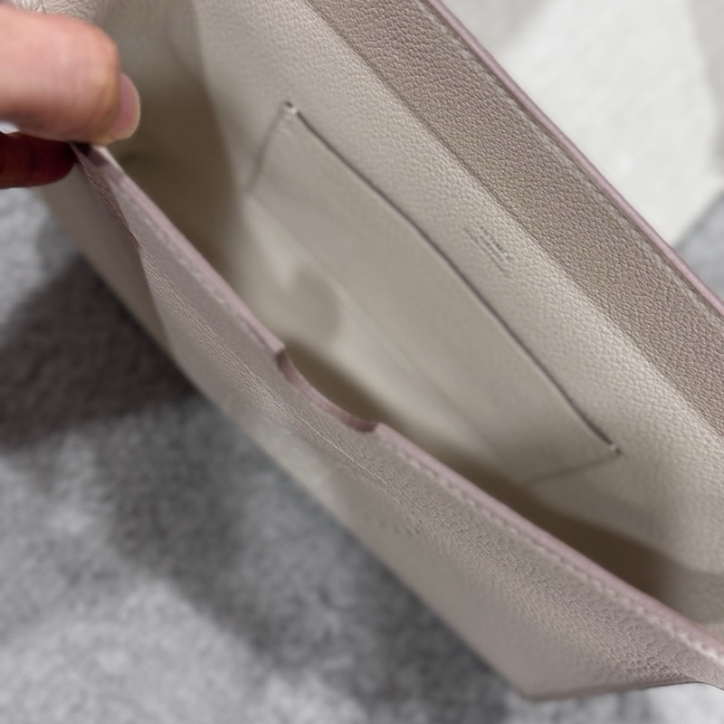 愛馬仕Hermes 餐盤包 videpoches 奶昔白編制肩帶斜挎包 側背包-15