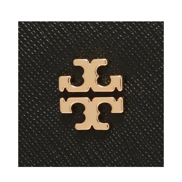 【TORY BURCH】雙層拉線橢圓斜背包-黑-4