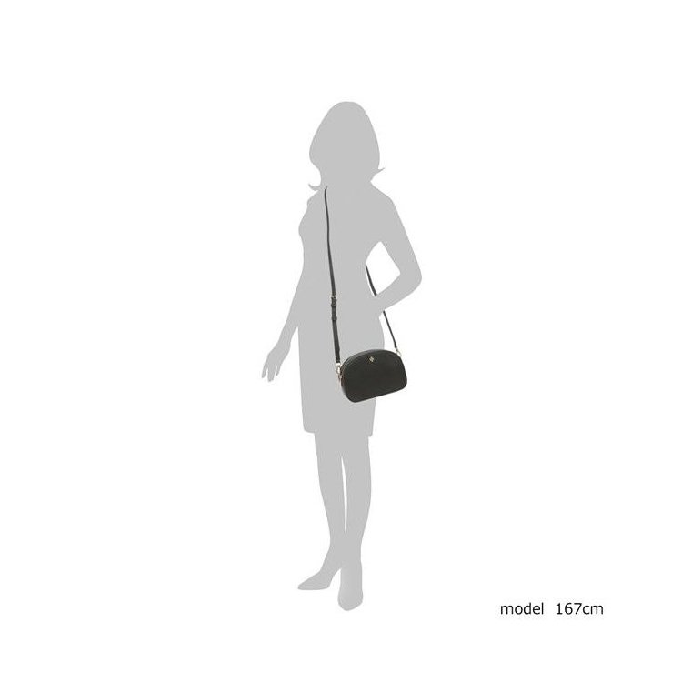 【TORY BURCH】雙層拉線橢圓斜背包-黑-5