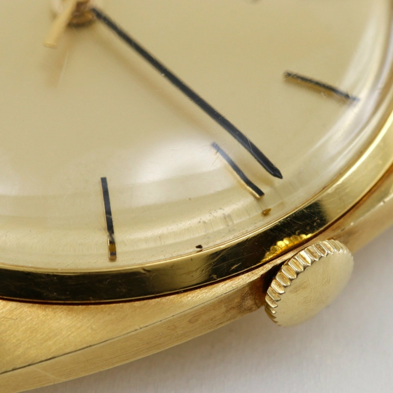 IWC萬國錶沙夫豪森復古403機芯腕錶,18K黃金錶殼搭配壓紋皮革錶帶,手動上鍊,指針式顯示,男士錶盤-8