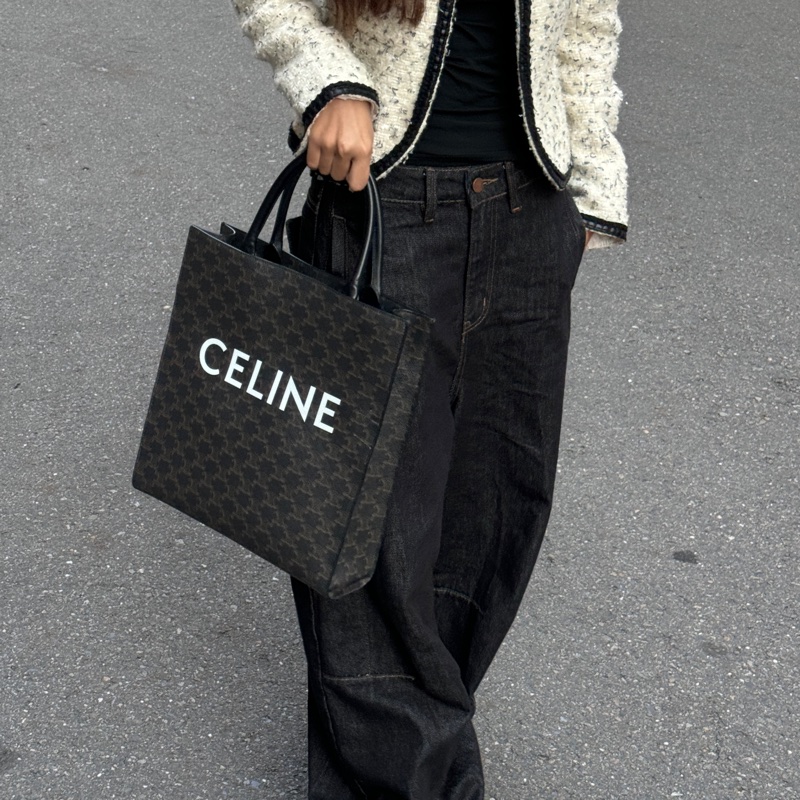 【時尚超好看😎】 Celine 經典老花 托特提包 （專櫃93,000）-18