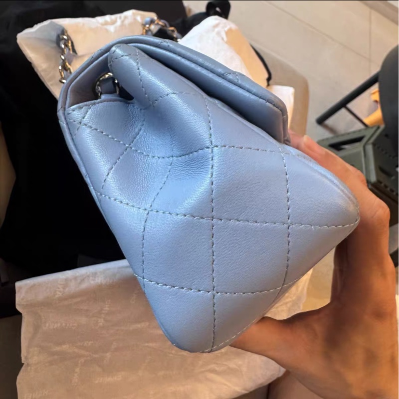 【全新 ✨ 全網最低價！】香奈兒/Chanel 22ss 方胖子 藍紫色 金扣 Full Set （下單前先詢問庫存❗️）-6